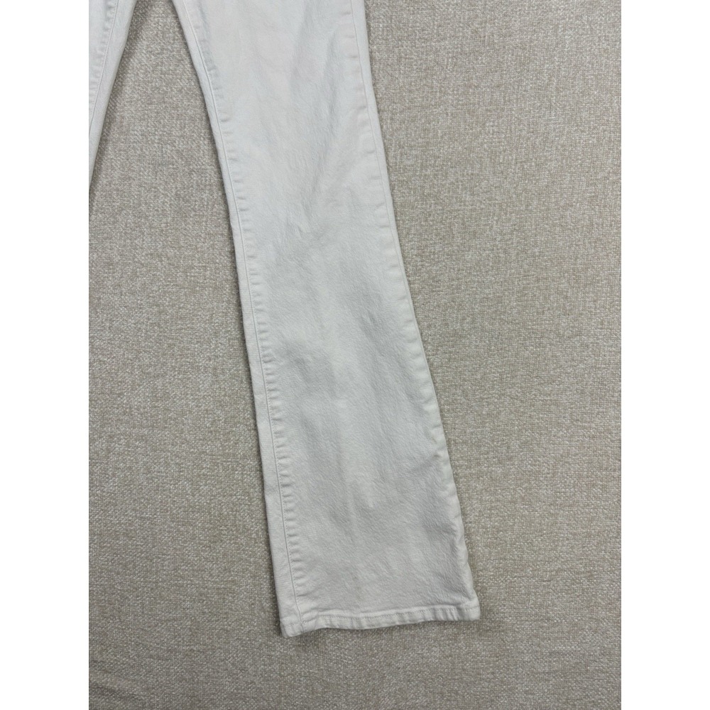 7 For All Man Kind Womens Skinny Flared Jeans Size 26 White - Picture 5 of 10